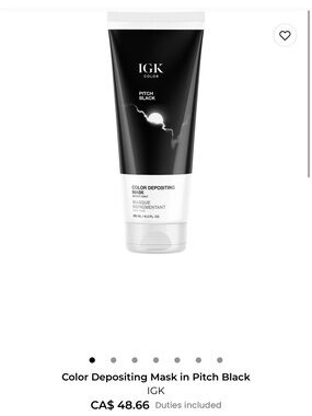 REVOLVE IGK Pitch Black Color Depositing Mask — Black & White